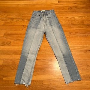Abercrombie & Fitch Light Wash High Rise Ankle Straight Curve Love Size 25 Jeans